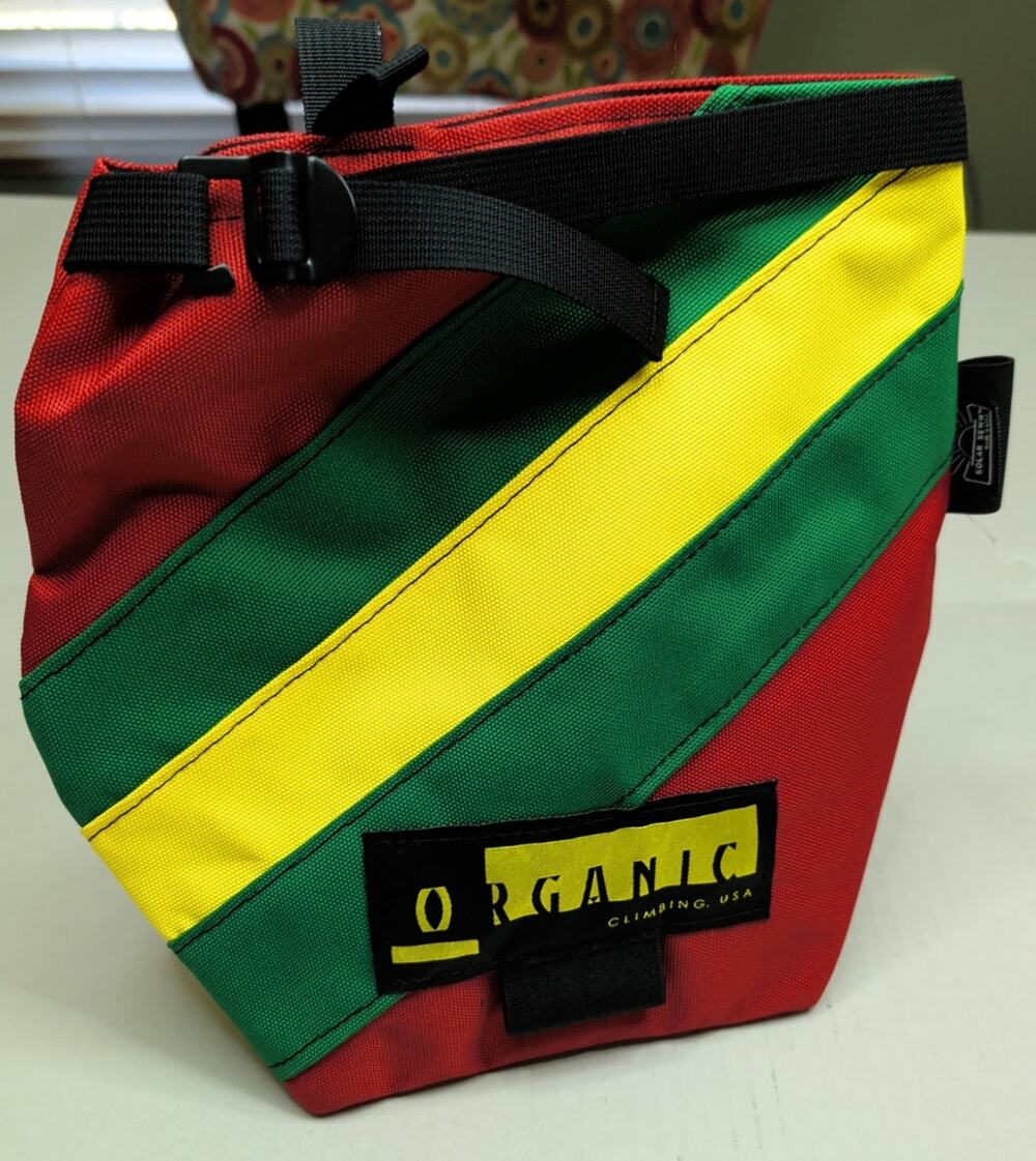 New Organic Climbing Chalk Bag Solar Sewn Bouldering Lunch Bucket Multicolor